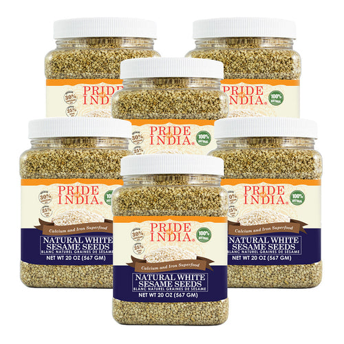 White Sesame Seeds Raw Unhulled - Calcium