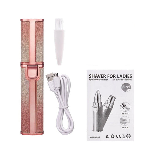 2 In 1 Electric Eyebrow Women Epilator Eye Brow Lip