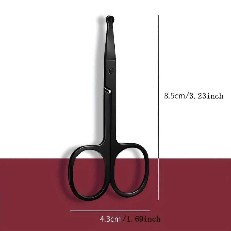 1PC Silver Light Black Round Nose