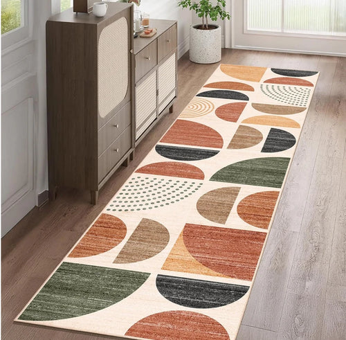 Non Slip Washable Geometric