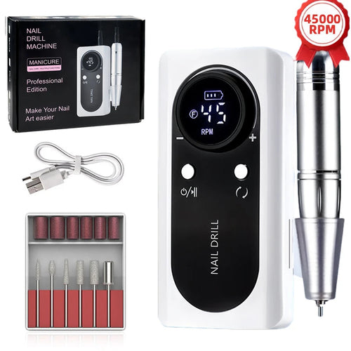 45000RPM Nail Drill Machine Kit