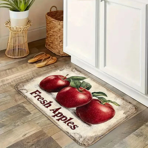 Farm Fresh Apples Non-Slip Floor Mat