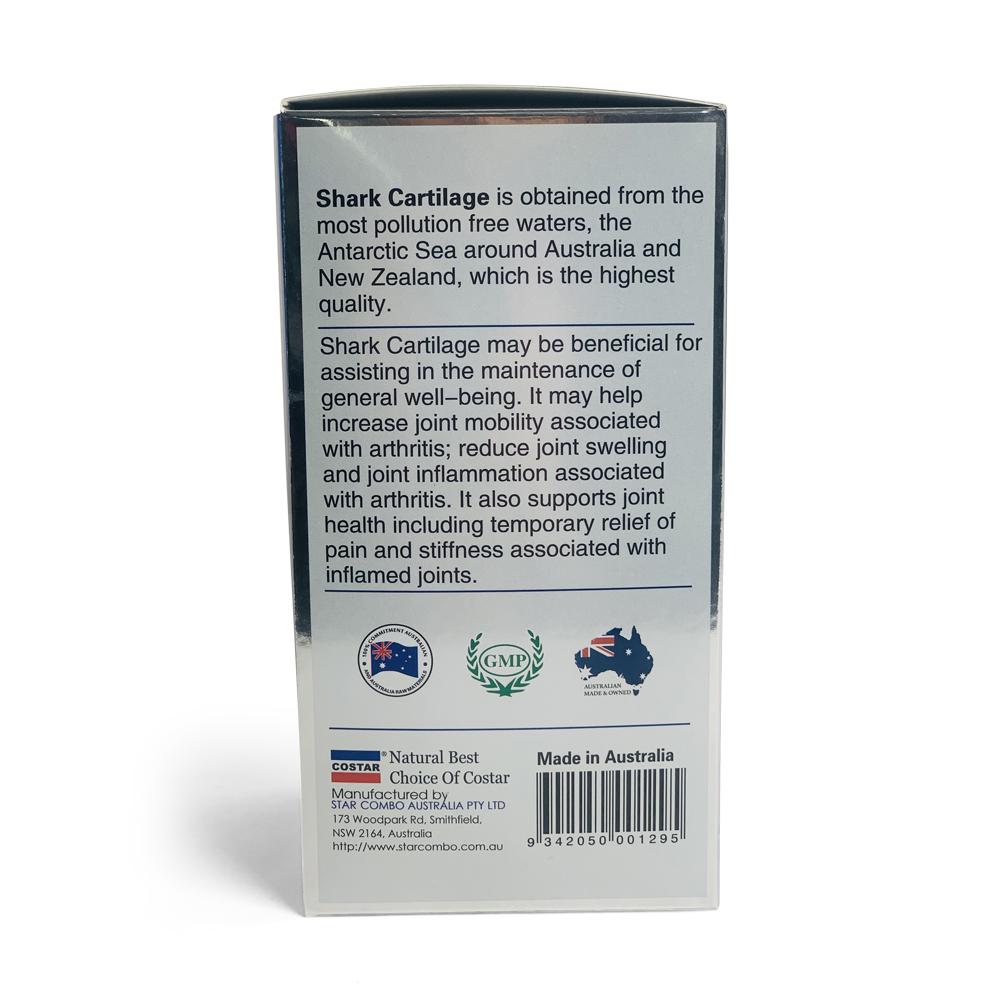Costar Shark Cartilage 750mg 365 Capsules