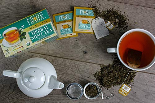 Organic Herbal Mint Tea Bags (Caffeine Free)