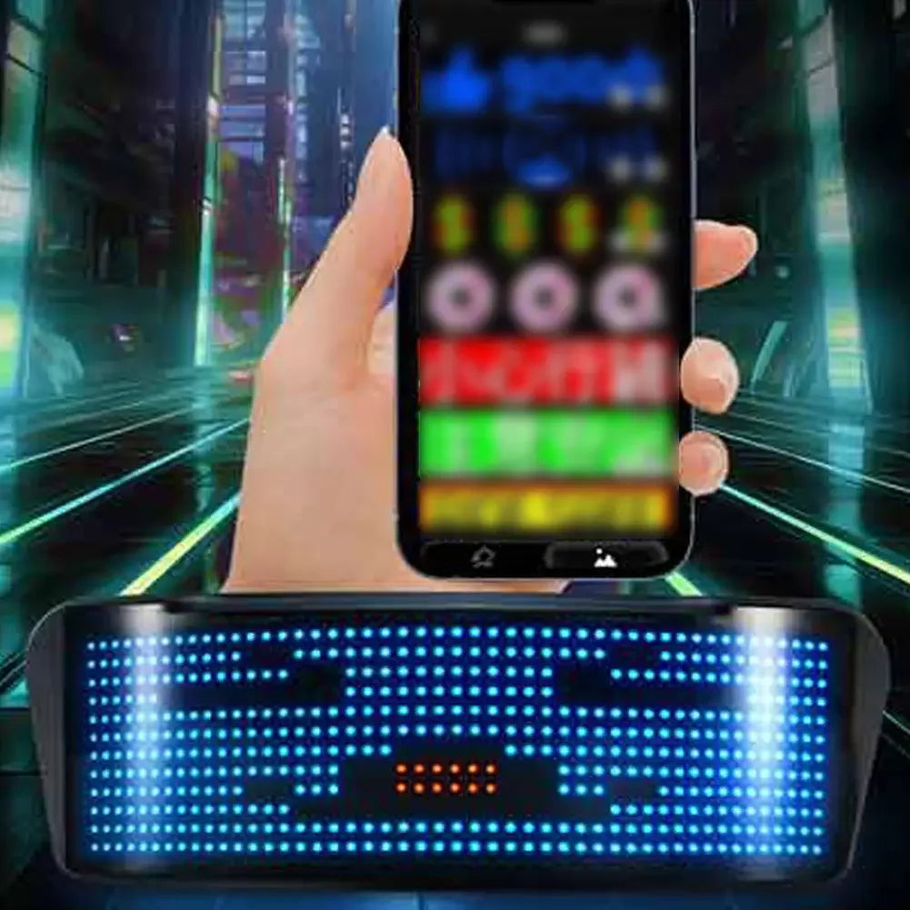 DIY LED Helmet Display Screen Bluetooth Motorcycle Accessory Luminous Smart Riding Technology