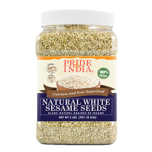 White Sesame Seeds Raw Unhulled - Calcium
