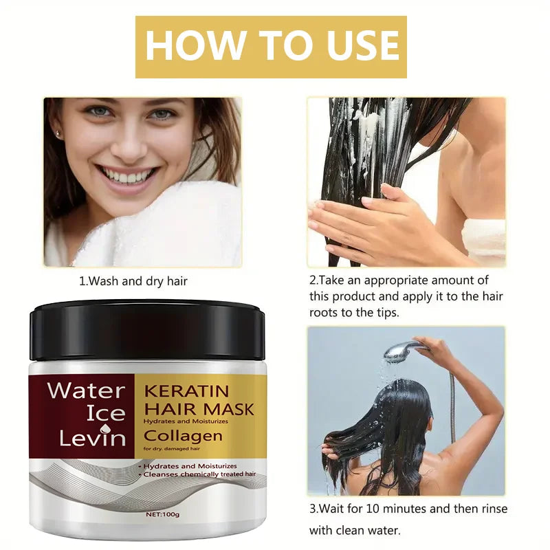 Keratin Collagen Hair Mask Dual Oil Control Moisturizer