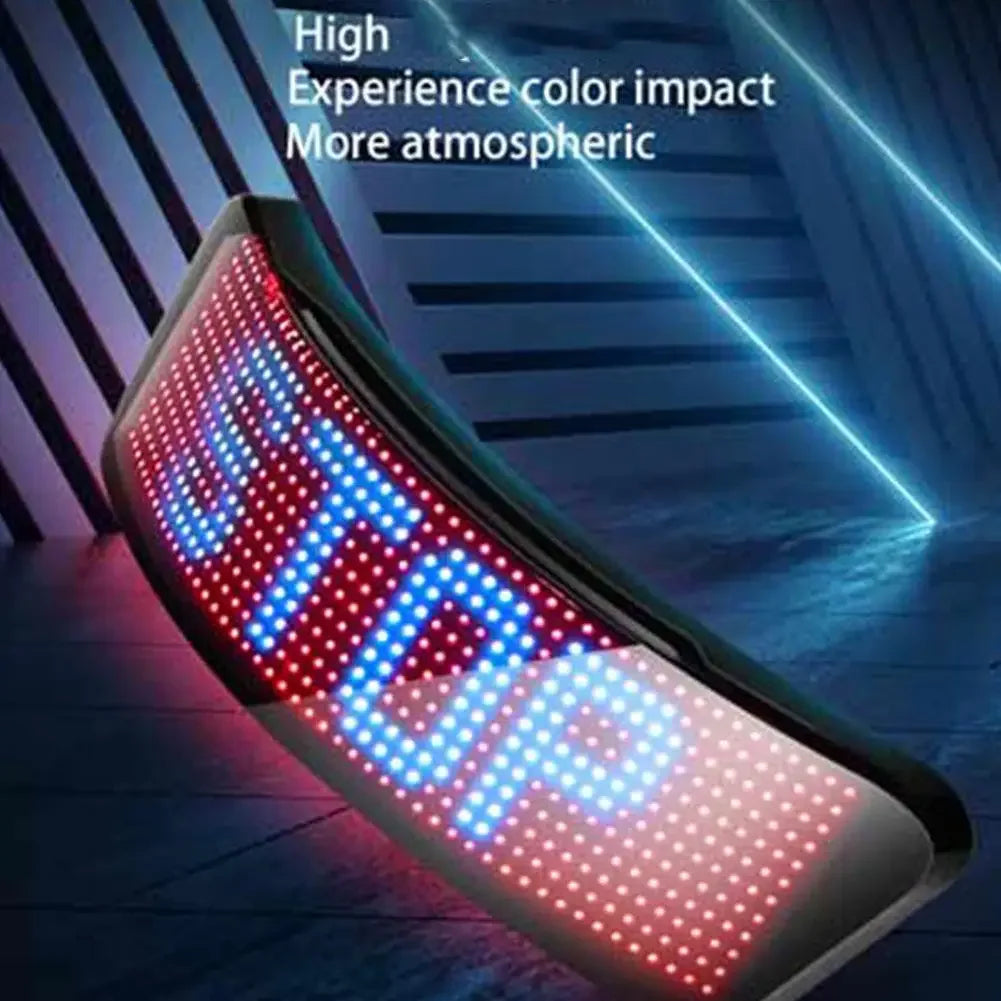 DIY LED Helmet Display Screen Bluetooth Motorcycle Accessory Luminous Smart Riding Technology