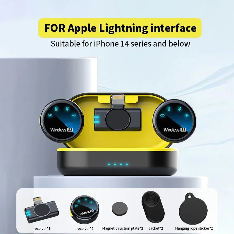 Portable Wireless Microphone with Charging Case