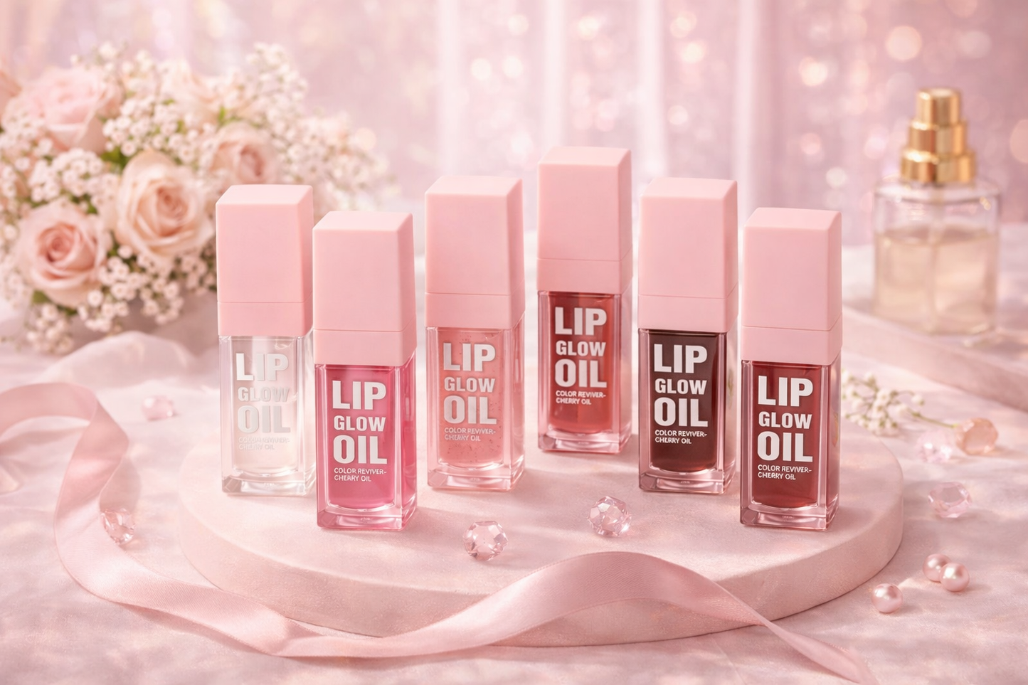 Moisturizing and Volumizing Lip Gloss Oil