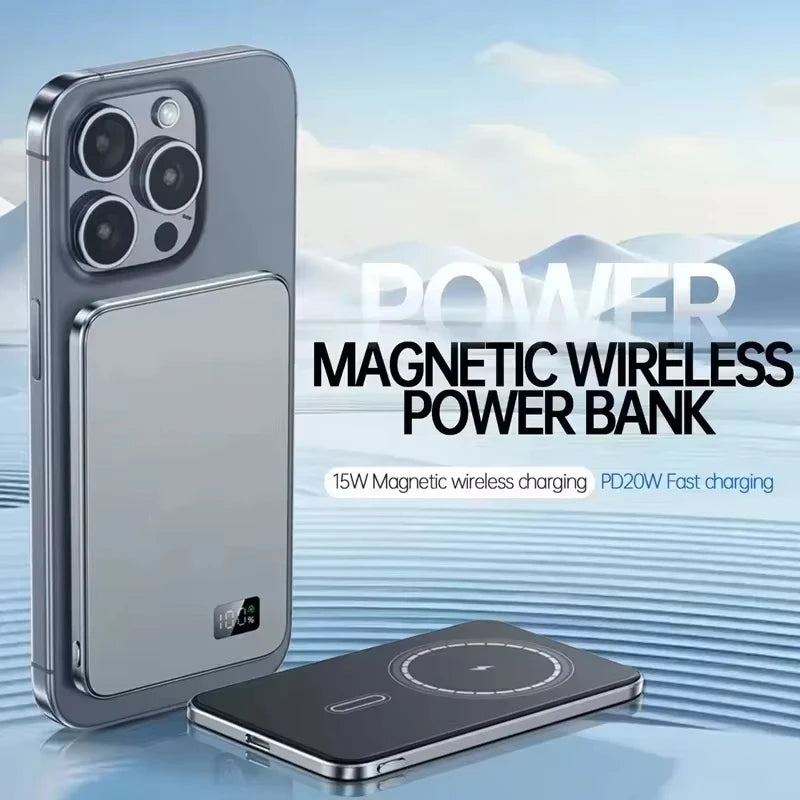 Magnetic Wireless Power Bank- Ultra Thin