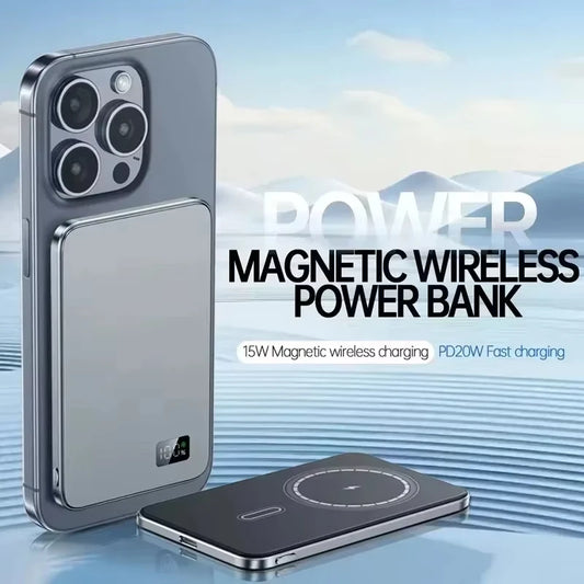 Magnetic Wireless Power Bank- Ultra Thin