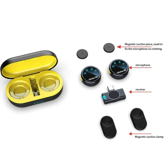 Portable Wireless Microphone with Charging Case