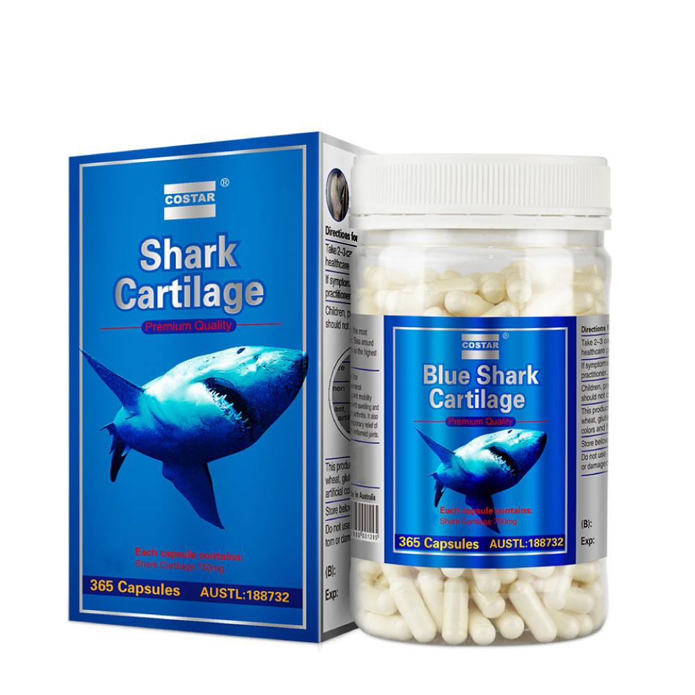 Costar Shark Cartilage 750mg 365 Capsules