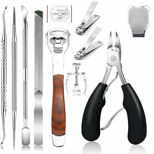 11Pcs/Set Ingrown Toenail Tools Kit Nail Care Pedicure