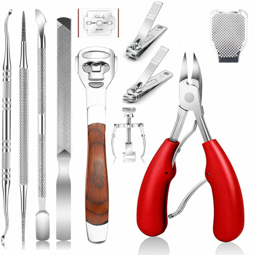 11Pcs/Set Ingrown Toenail Tools Kit Nail Care Pedicure