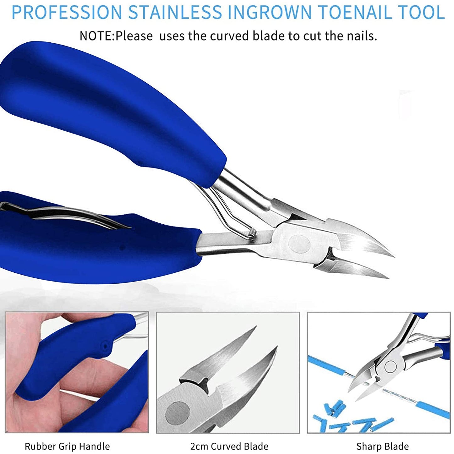 11Pcs/Set Ingrown Toenail Tools Kit Nail Care Pedicure