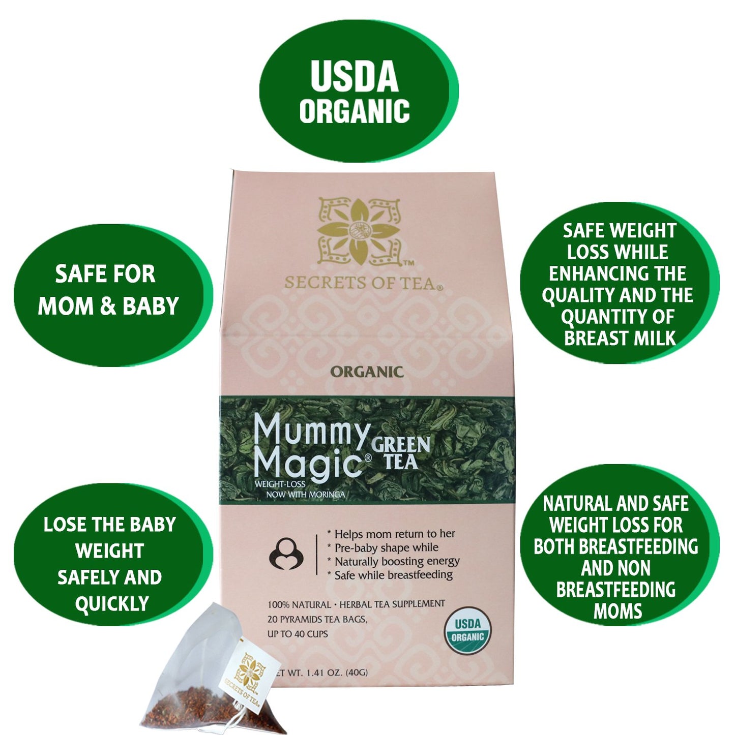 Organic Slimming Herbal Tea - Caffeine-Free