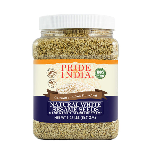 White Sesame Seeds Raw Unhulled - Calcium