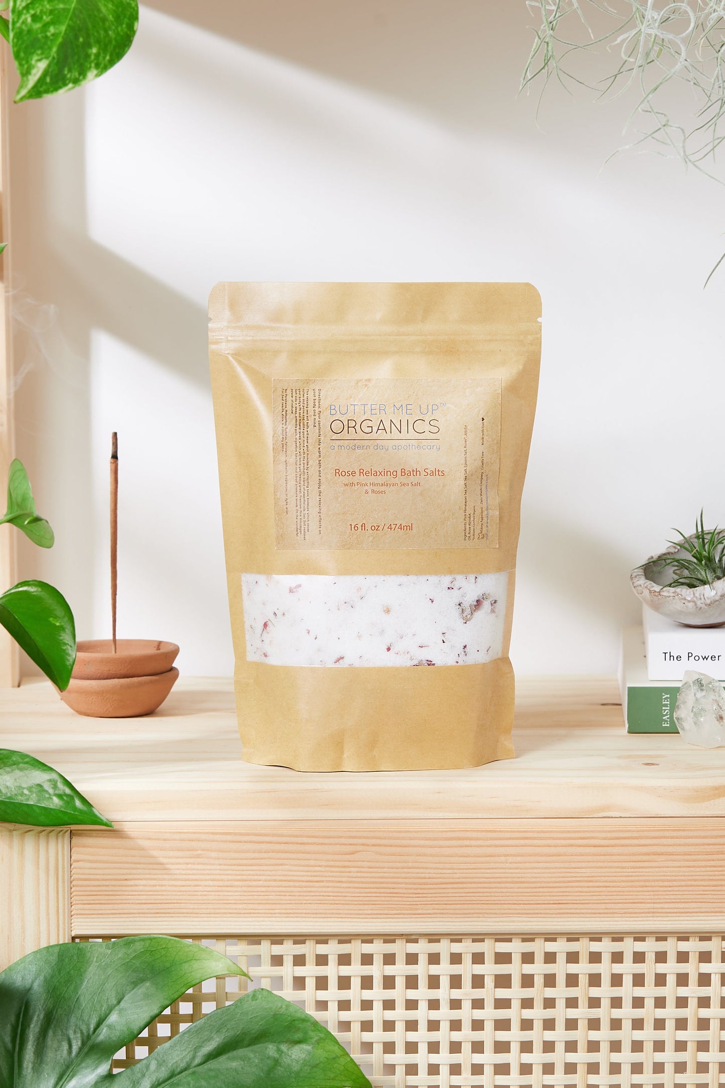 Organic Rose Salt Soak / Epsom Salt Soak