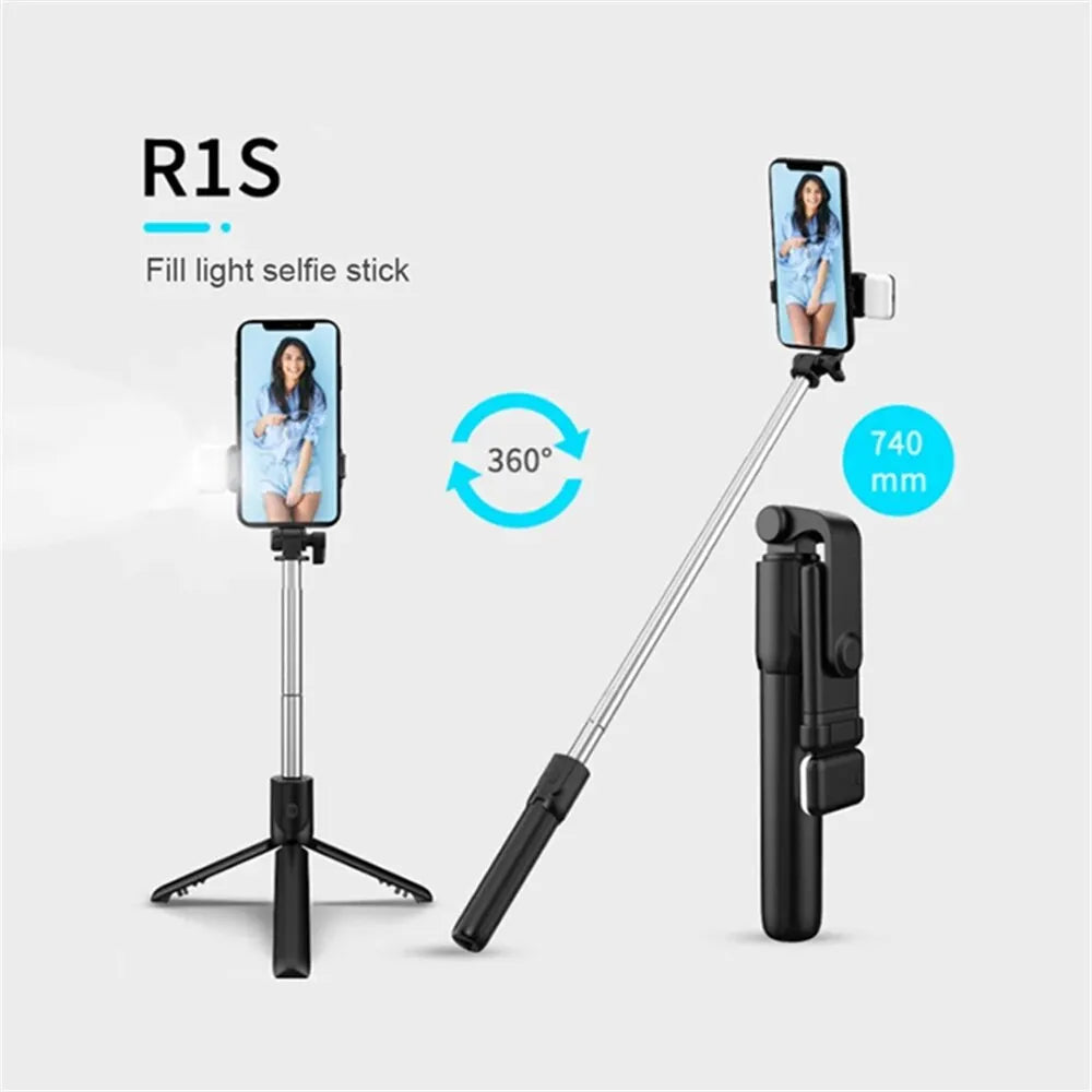 Wireless Bluetooth Tripod Selfie Stick
