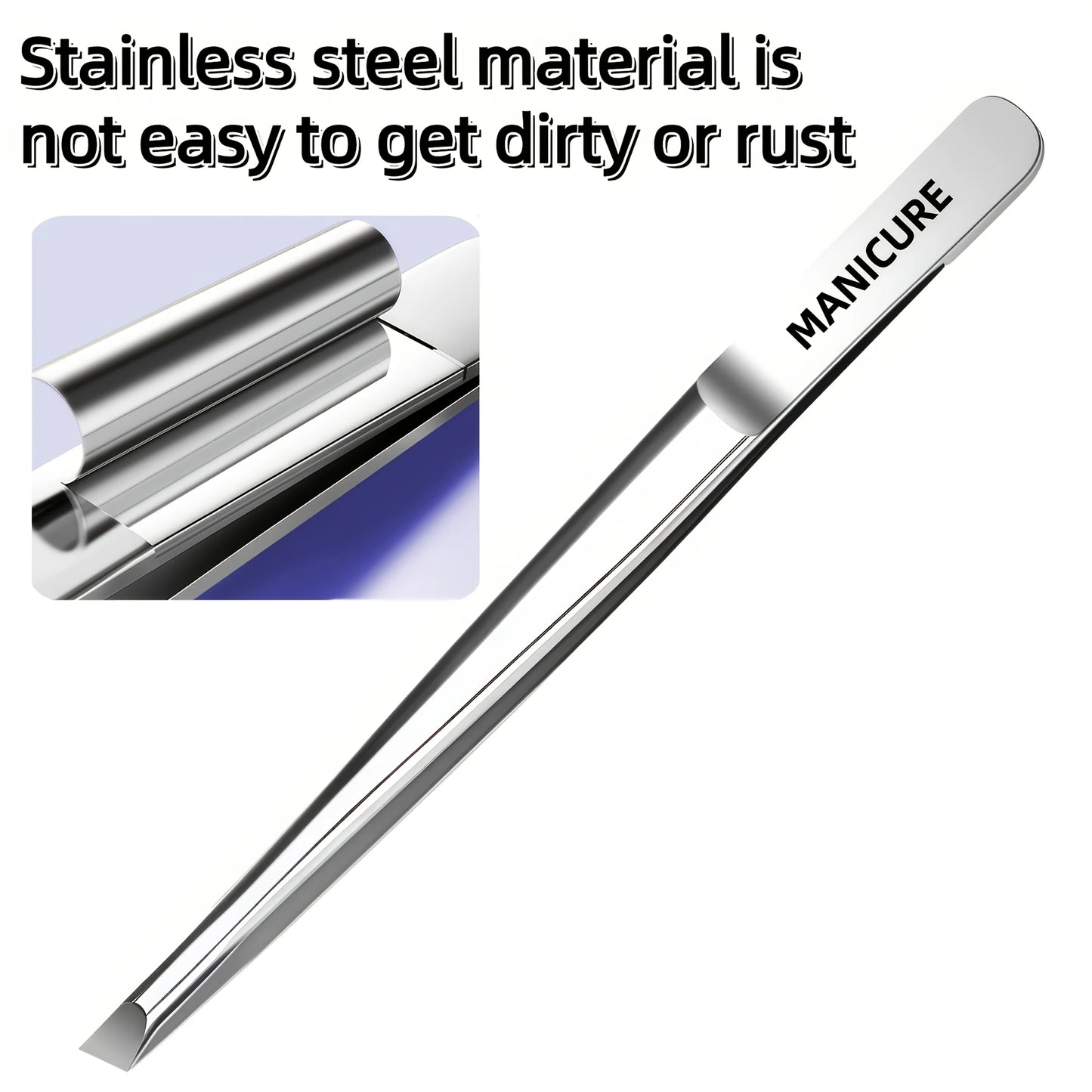 Steel Slant Tip Tweezers  for Eyebrow