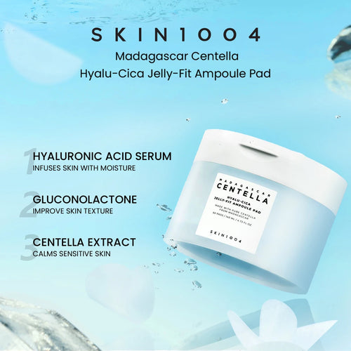 Centella Hyalu-Cica Ampoule Pads | Hydrating & Soothing Toner Pads