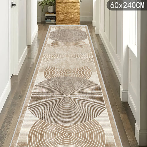 VIKAMA Geometric Striped Runner Rug