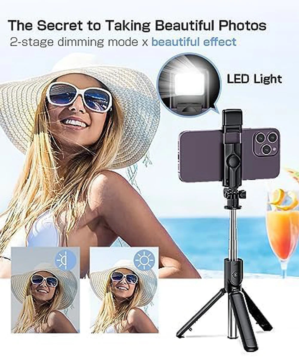 Bluetooth Wireless Selfie Stick Tripod