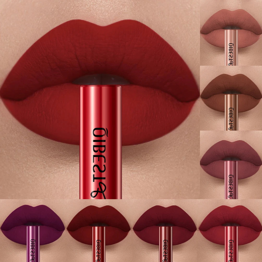 QIBEST Matte  Lipstick Waterproof