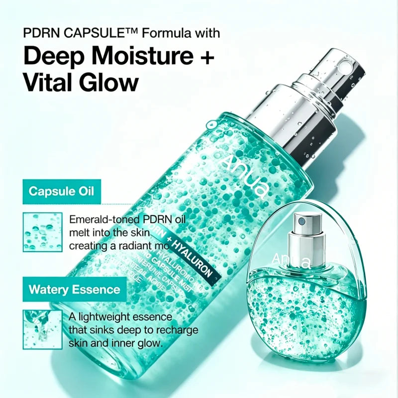 Korean PDRN Glow Facial Serum Spray, Hyalunic