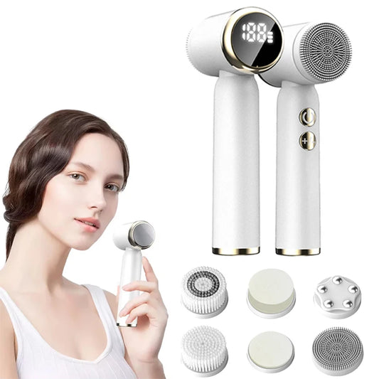 Label Facial Cleanser Massage Brush Set