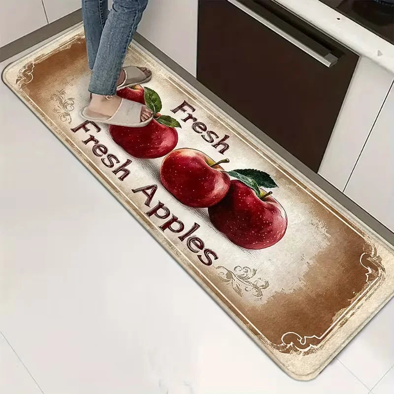 Farm Fresh Apples Non-Slip Floor Mat