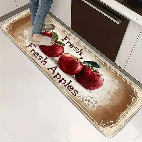Farm Fresh Apples Non-Slip Floor Mat
