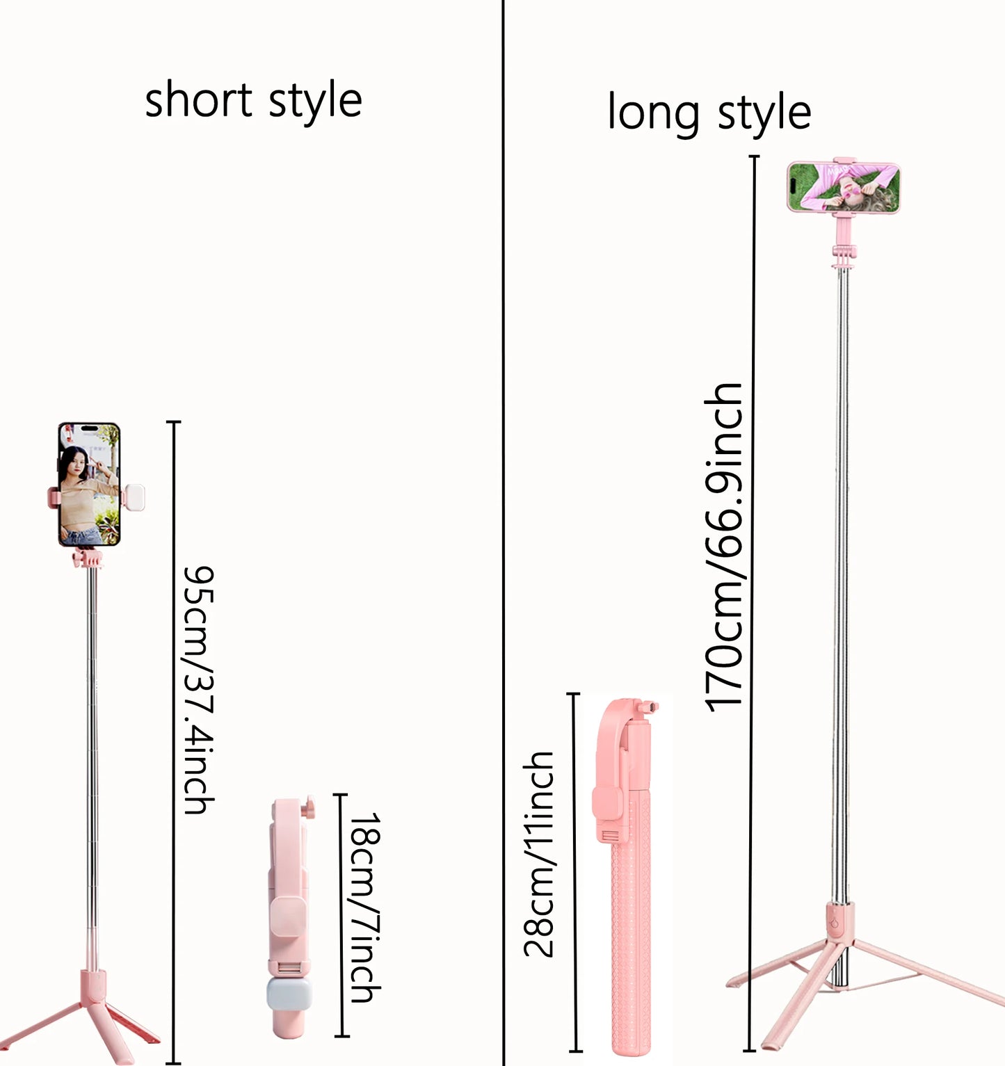 Extendable Selfie Tripod Stick