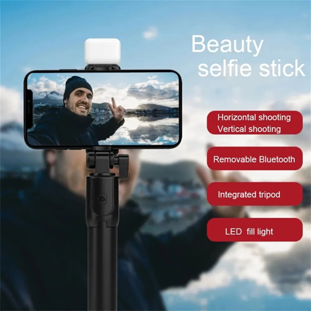Wireless Bluetooth Tripod Selfie Stick