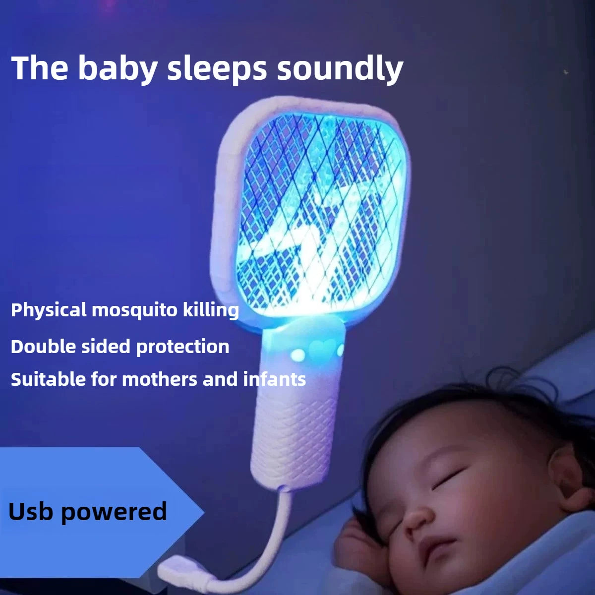 Mosquito Swatter Rechargeable Bug  UV