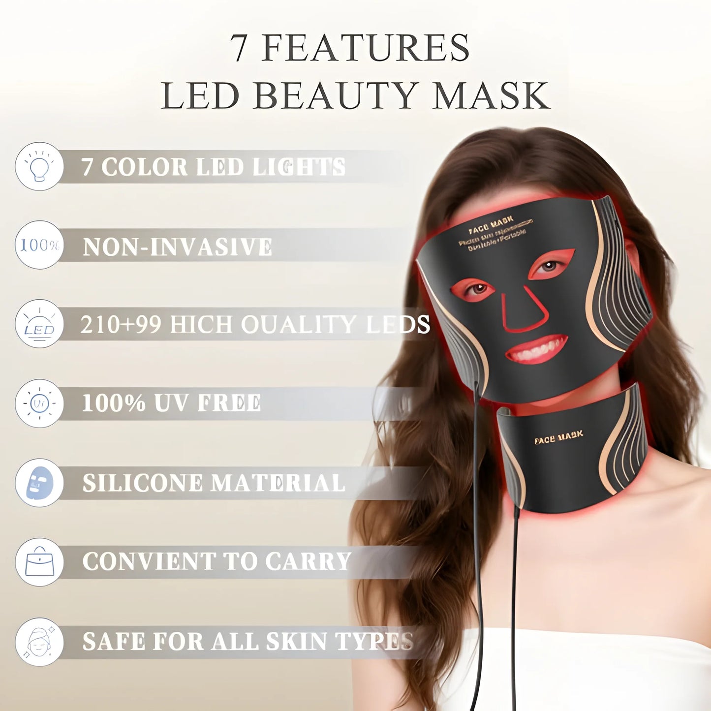 Silicone LED Face Mask 7