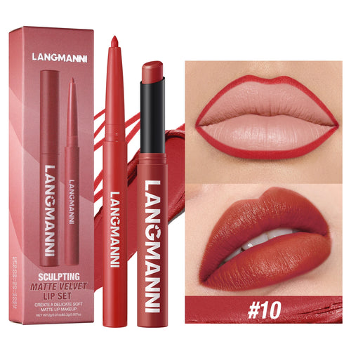 waterproof lipliner+lipstick set