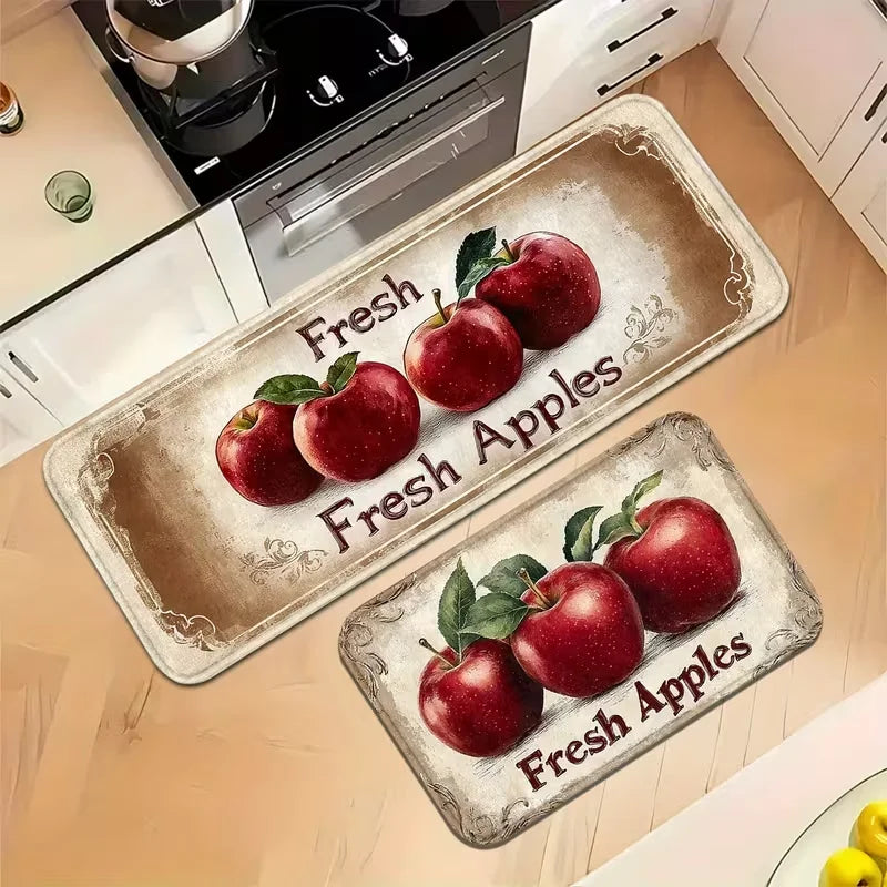 Farm Fresh Apples Non-Slip Floor Mat