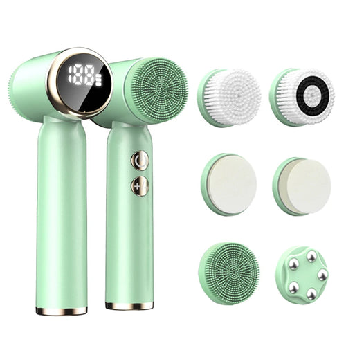 Label Facial Cleanser Massage Brush Set