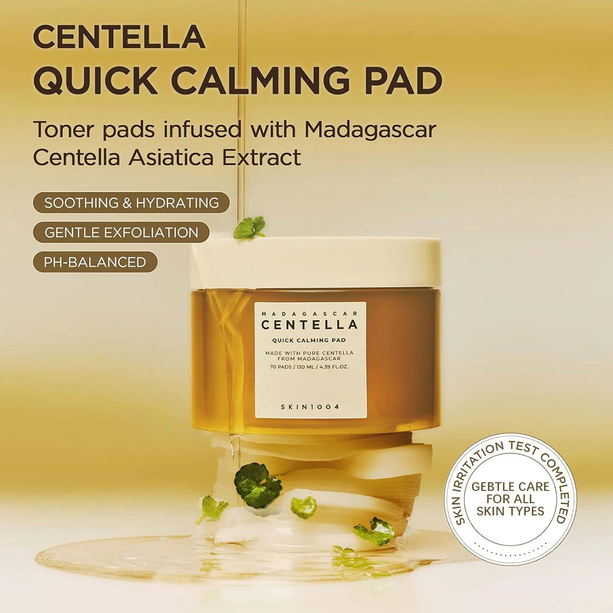 Centella Hyalu-Cica Ampoule Pads | Hydrating & Soothing Toner Pads