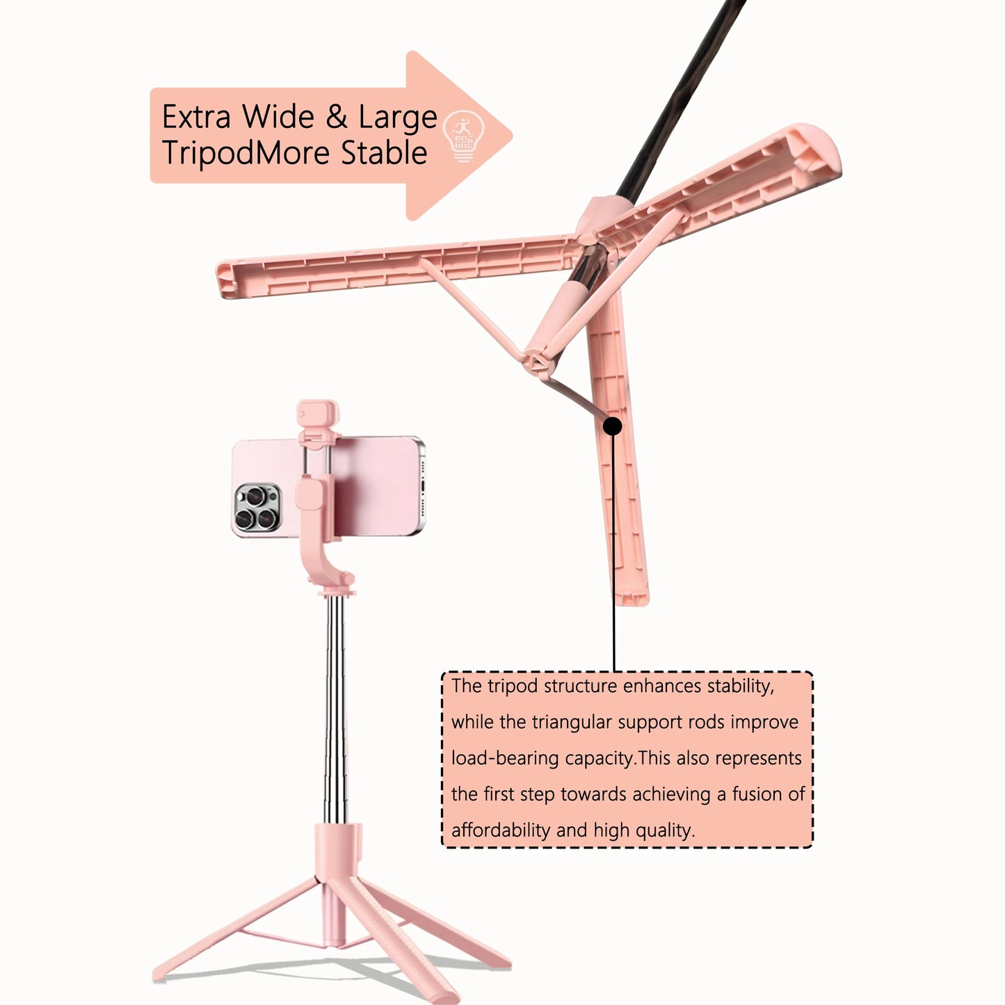Extendable Selfie Tripod Stick