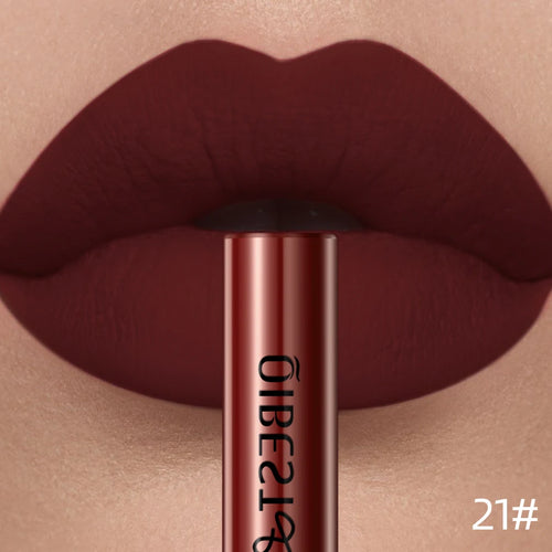 QIBEST Matte  Lipstick Waterproof