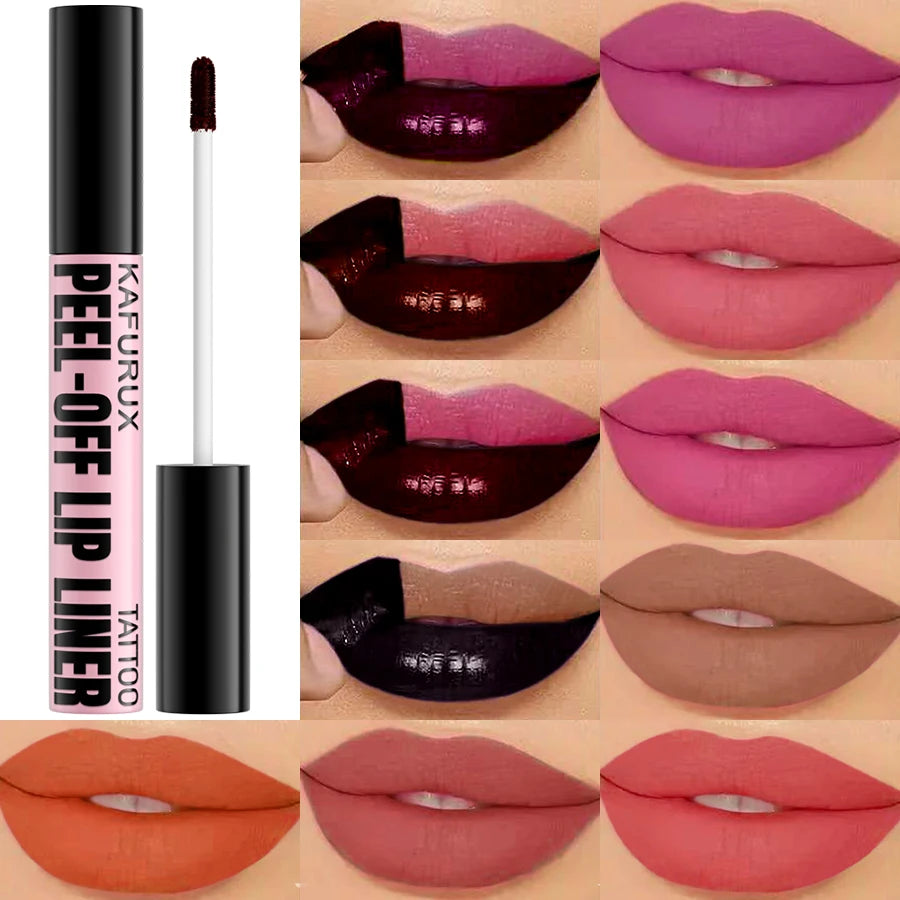 7 Colors Peel Off Lip Stain Reveal Long Lastin