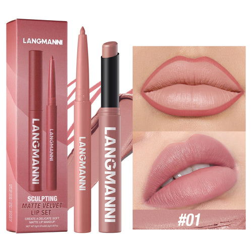 waterproof lipliner+lipstick set