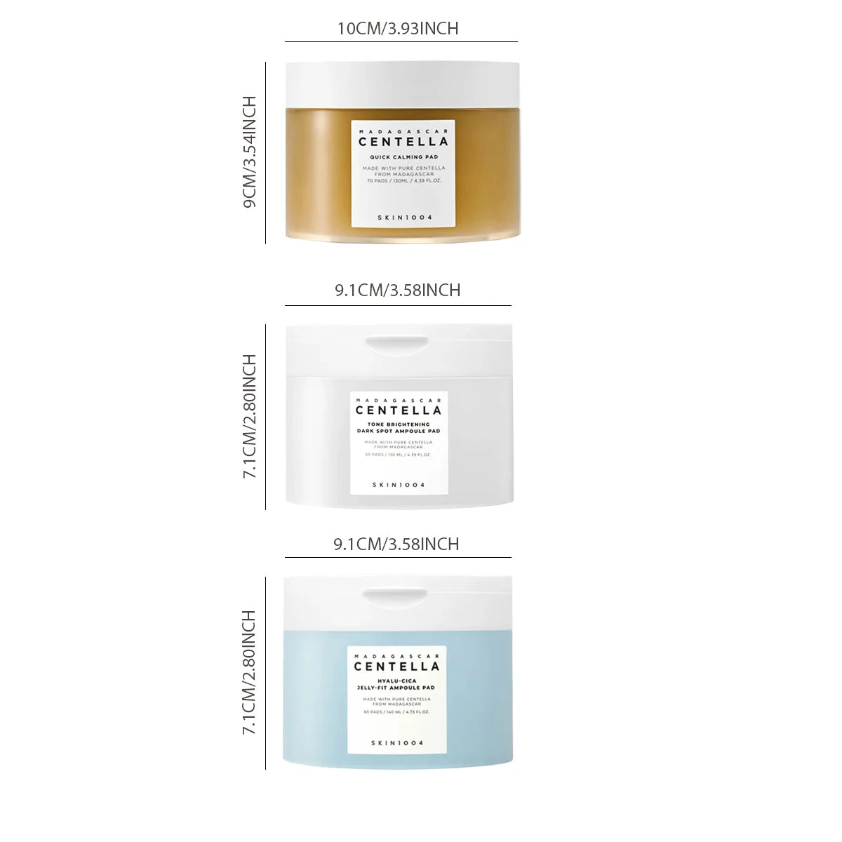 Centella Hyalu-Cica Ampoule Pads | Hydrating & Soothing Toner Pads