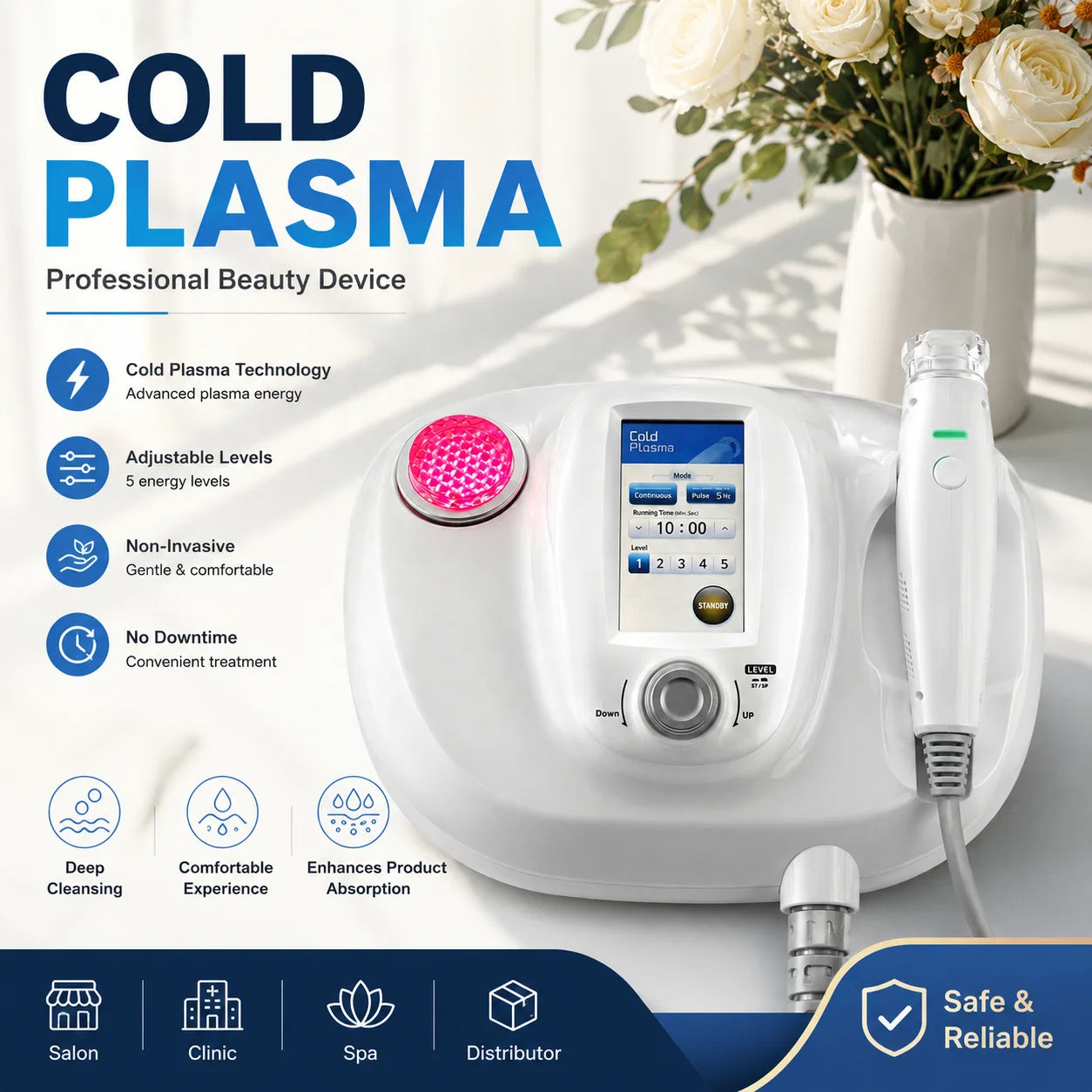 Cold Plasma Beauty 5 Levels Skin Tightening Lifting