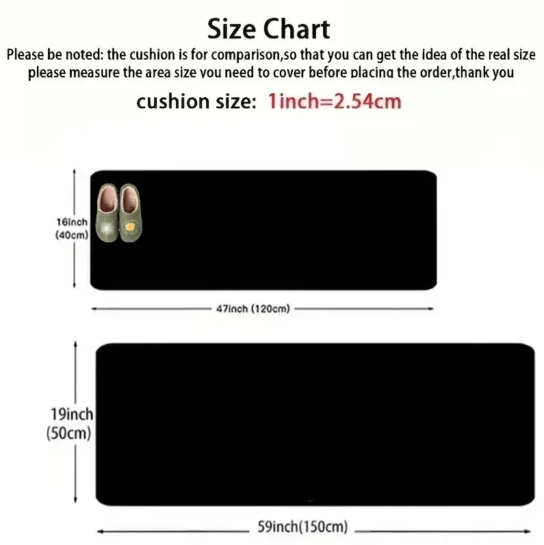 Coffee Theme Letter Print Runner Rug