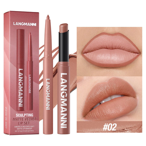 waterproof lipliner+lipstick set